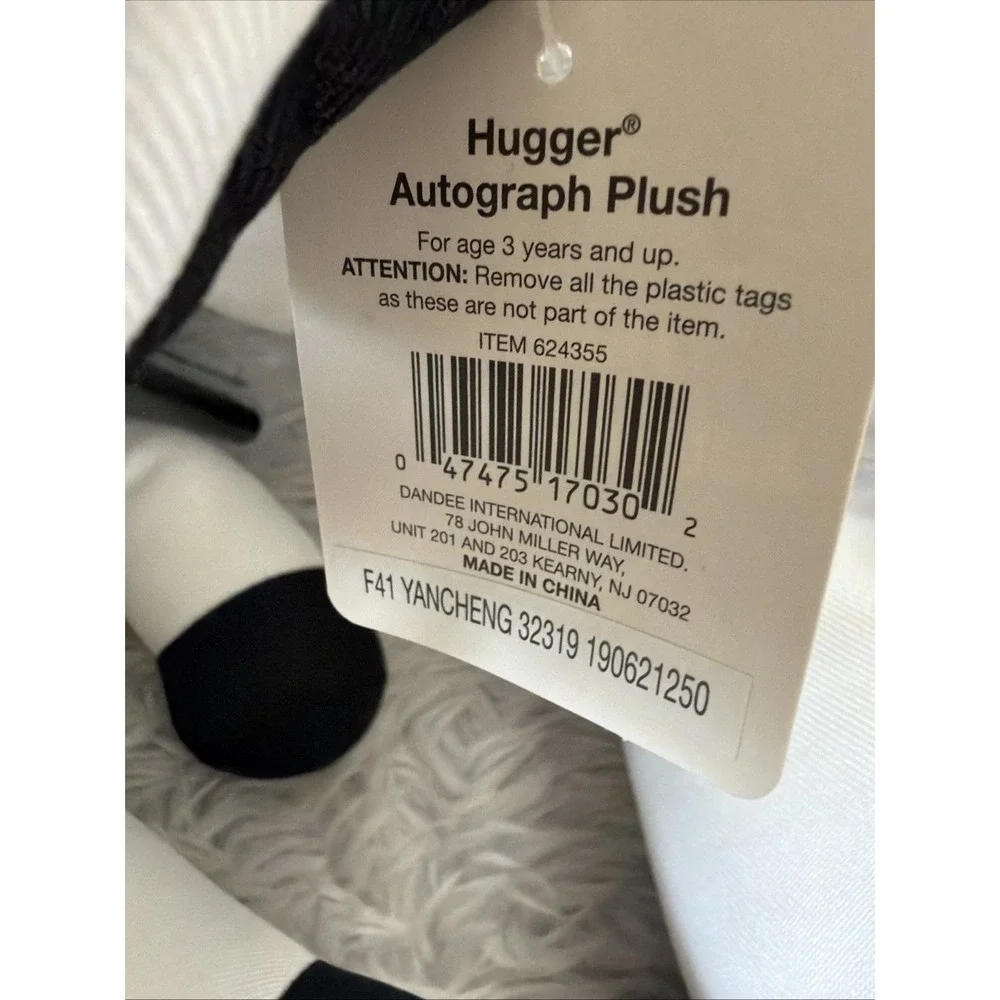 Hugger Autograph Plush Graduation Unicorn White Rainbow Horn with Pen Lot 5 New